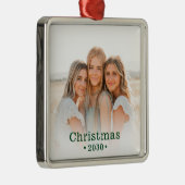 ホリデーフモダンァミリーフォトメタルオーナメント メタルオーナメント (右)