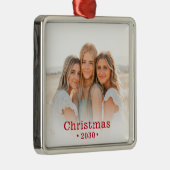 ホリデーフモダンァミリーフォトメタルオーナメント メタルオーナメント (右)