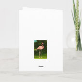 ホリデーフラミンゴ カード (裏面)