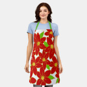 ホリデーフラワーズ2 エプロン (着用した状態)