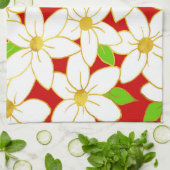 ホリデーフラワーズ キッチンタオル (折り畳み)