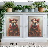 ホリデーフランス、フローラヘッドバンドEE1Lデコページ 薄葉紙