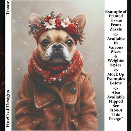 ホリデーフランス、フローラヘッドバンドEE1Rデコページ 薄葉紙