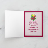 ホリデーフルーツバスケットクリスマスカード シーズンカード (内部)