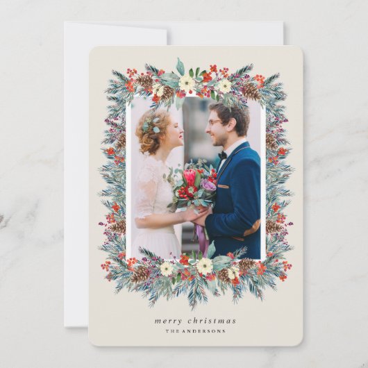 ホリデーフレームフォトカード シーズンカード (正面)