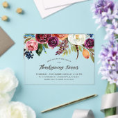 ホリデーフローラウィンターウェディング アクリル招待状 (インサイチュ (ウェディング))