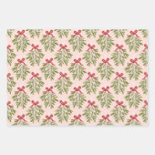 ホリデーフローラギフトラップ ラッピングペーパーシート (正面3)