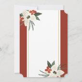 ホリデーフローラリースクリスマスディナーパーティー 招待状 (裏面)