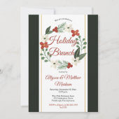 ホリデーフローラリースクリスマスホリデーブランチ 招待状 (正面)