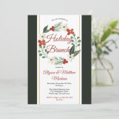 ホリデーフローラリースクリスマスホリデーブランチ 招待状 (スタンド正面)