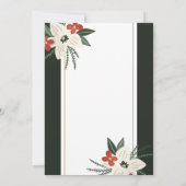 ホリデーフローラリースクリスマスホリデーブランチ 招待状 (裏面)