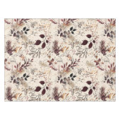 ホリデーフローラ水彩乾燥した花 テーブルクロス (正面(横))