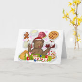 ホリデーフード カード (黄色い花)