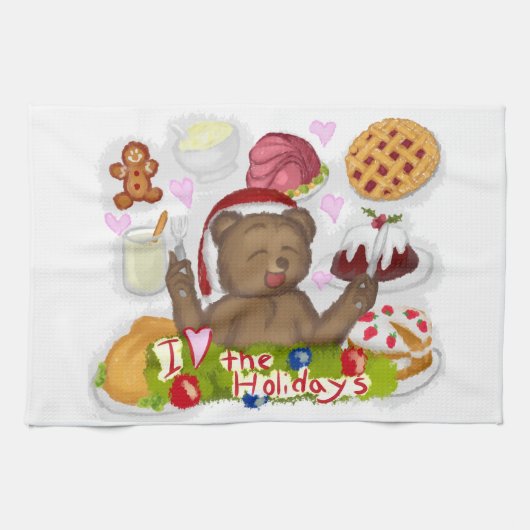 ホリデーフード キッチンタオル (横)