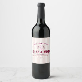 ホリデーブック&ワインクラブパーティー ワインラベル