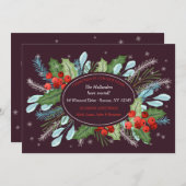 ホリデーブライトムーブドホリデーカード 招待状 (正面/裏面)