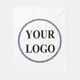 ホリデーブランケット投げ追加ロゴのスクリプモダント フリースブランケット