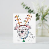 ホリデーブルドッグポストカード シーズンポストカード (スタンド正面)