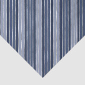 ホリデーブルーとシルバーフォイルのクリスマスストライプ飾り 薄葉紙 (詳細)