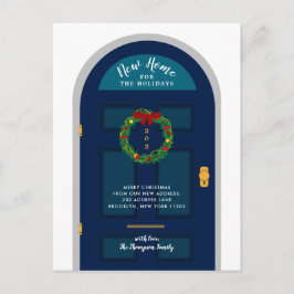 ホリデーブルーのドア新しい家 シーズンポストカード