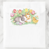 ホリデーブンニースイースターステッカー 長方形シール (バッグ)