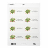 ホリデーブーケラベル ラベル (フルシート)