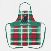 ホリデープラディラブラドードゥルサンタドッグクリスマス エプロン (正面)