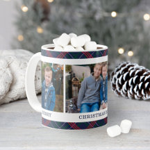 ホリデープレイドカスタムクリスマスフォトコラージュ