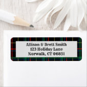 ホリデープレイド差出人住所ラベル ラベル (インサイチュ)