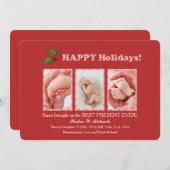 ホリデープレゼントフォトカード シーズンカード (正面/裏面)