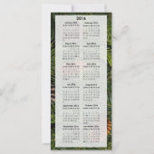 ホリデープロモーション2016カレンダーカード (裏面)