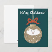 ホリデーヘッジホッグ シーズンカード (正面/裏面)