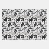 ホリデーヘロンアンドディアー ラッピングペーパーシート (正面)