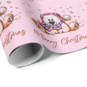ホリデーベアラッピング紙 ラッピングペーパー (ロールコーナー)