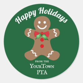 ホリデーベイクセールステッカー ラウンドシール