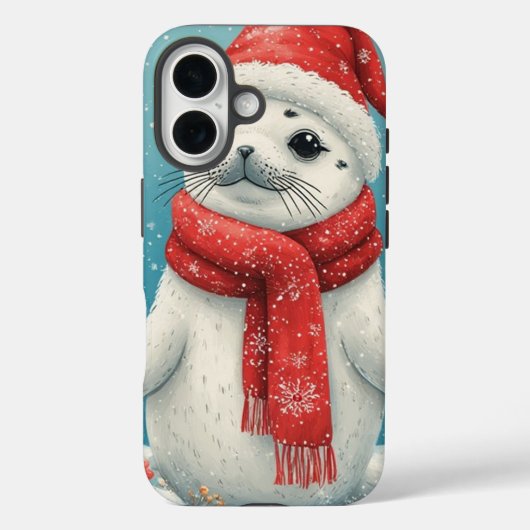 ホリデーベイビーアザラシ Case-Mate iPhoneケース (裏面)