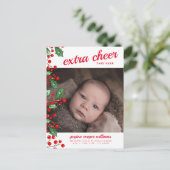 ホリデーベイビー発表 | クリスマスの喜び シーズンポストカード (スタンド正面)
