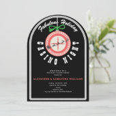 ホリデーベガスカジノブラックジャックトランプのポーカーナイトパーティー 招待状 (スタンド正面)