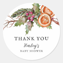 ホリデーベビーシャワー男女兼用のお気に入り ラウンドシール