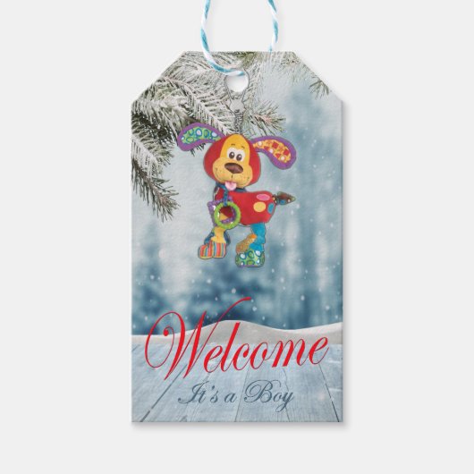 ホリデーベビーシャワー ギフトタグ (正面)