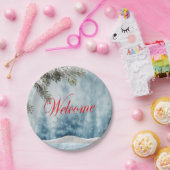 ホリデーベビーシャワー ペーパープレート (パーティー)