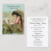 ホリデーベビーバプティスマンリメンブランスホリーカード 名刺 (正面/裏面)