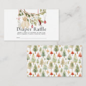 ホリデーベビー衣服洗濯おむつラッフルチケット エンクロージャーカード (正面/裏面)