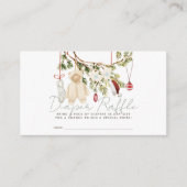 ホリデーベビー衣服洗濯おむつラッフルチケット エンクロージャーカード (正面)