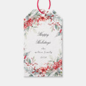 ホリデーベリクラシカルーズモノグラムギフトラベル ギフトタグ (正面)