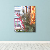 ホリデーベリーとライト – マーサズヴィネヤード キャンバスプリント (インサイチュ (ウッドフロア))