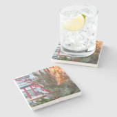 ホリデーベリーとライト – マーサズヴィネヤード ストーンコースター (横)