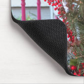 ホリデーベリーとライト – マーサズヴィネヤード マウスパッド (コーナー)