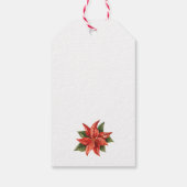 ホリデーベリーグリーンリーウォーターカラークリスマス ギフトタグ (裏面)