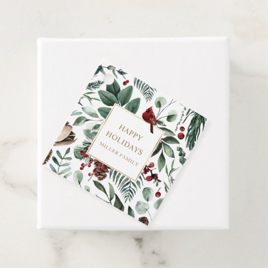 ホリデーベリーグリーンリーハッピーホリデイズ フェイバータグ (インサイチュ)